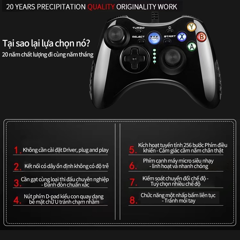 Tay cầm chơi game thông minh nhanh không có độ trễ tương thích với bốn nền tảng máy tính TV home lớn Tay cầm PS3 -dc4899