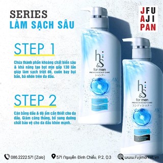 Dầu gội phục hồi tóc HS for men 370ml