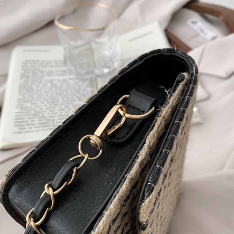 Túi Đeo JASMIN NOIR Chéo Vai Họa Tiết Sọc Thời Trang Sành Điệu Cho Nữ