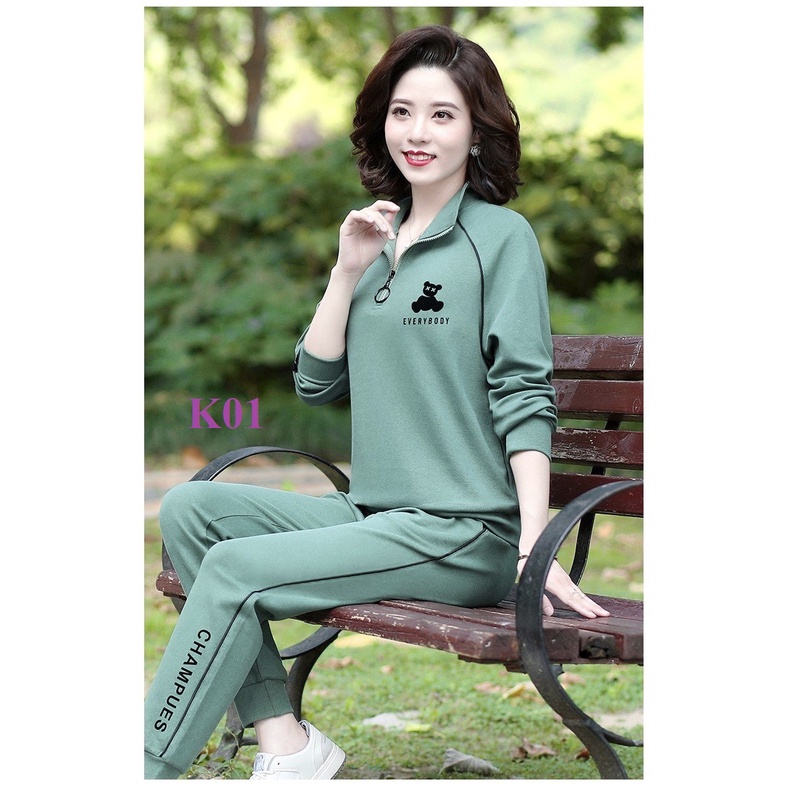 Đồ Bộ Thu Đông Dài Tay Nữ  Set Đồ Bộ Thun Nữ Thời Trang - 2023 Đủ Size 43-70Kg