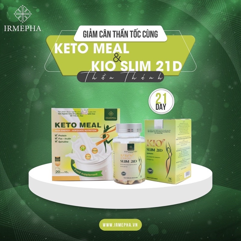 ✅(chính hãng)Bộ đôi Slim 21D & Keto Meal giảm cân an toàn-hoàn tiền nếu không hiệu quả💐