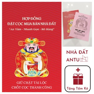 Hợp đồng đặt cọc nhà đất 2023 3 liên - Sổ cọc nhà đất 3 liên HD001 - Nhà Đất Antu