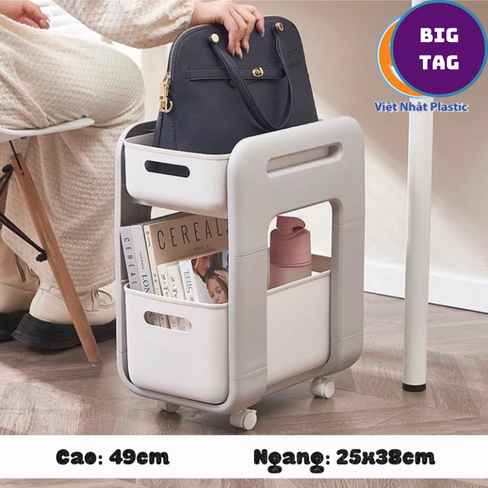 kệ trượt đựng đồ đa năng có bánh xe, kệ để đồ có bánh xe tiện lợi 5588