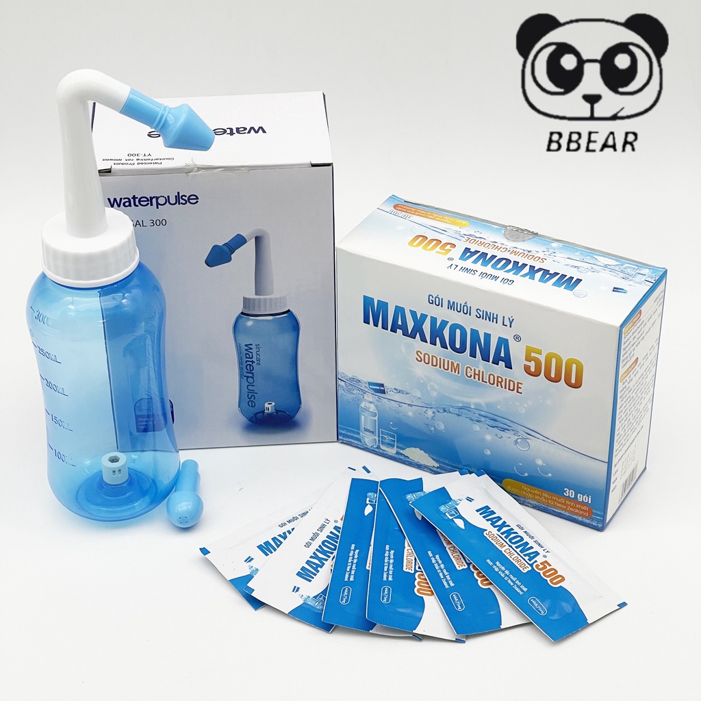 Bình Rửa Mũi Water Pulse Giúp Làm Sạch Khoang Mũi, Loại Bỏ Bụi Bẩn, Phấn Hoa, Trị Viêm Xoang