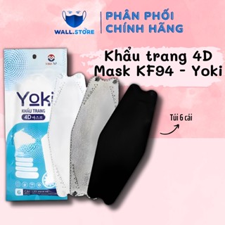 Khẩu trang 4D Landmark túi 6 cái đầy đủ màu sắc