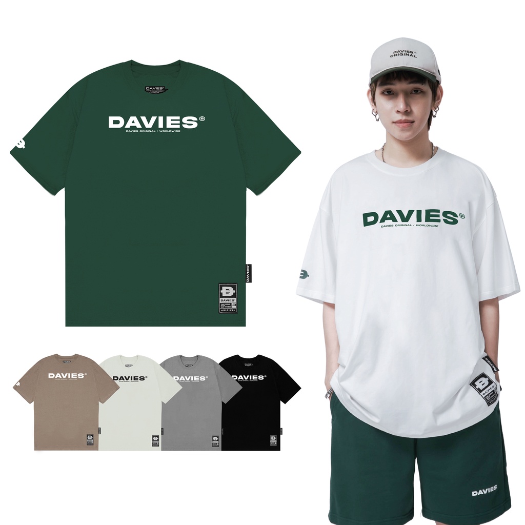 Áo phông nam nữ form rộng tay lỡ tag su basic tee local brand Davies nhiều màu | D29-T3
