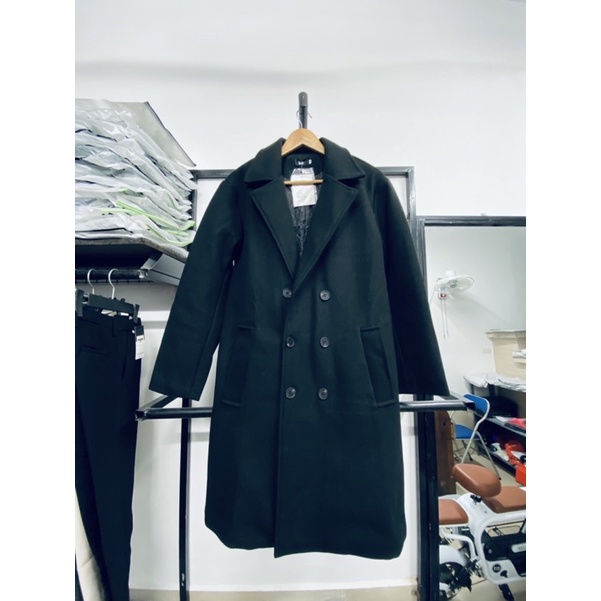 Áo khoác dạ nam dáng dài Hàn Quốc FD205 , áo măng tô form rộng