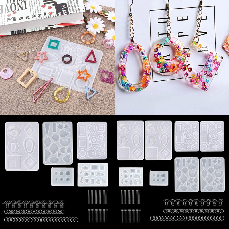 Khuôn Silicone Làm Mặt Dây Chuyền Thủ Công DIY Dễ Tháo Gỡ Không Cặp Tiện Lợi Cr