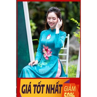 siêu giảm giá áo dài may sẵn tây thi siêu xinh