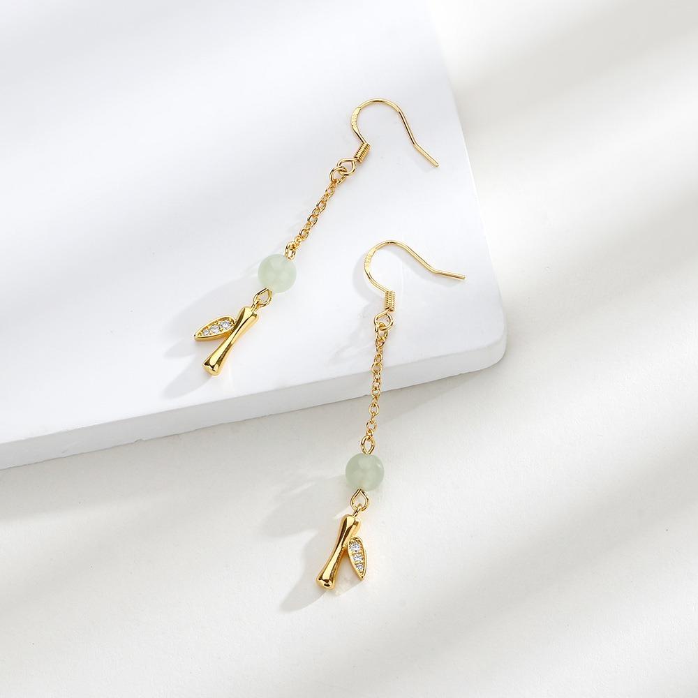 Khuyên Tai Hình Lá Phong Cách Pháp Cổ Điển Dành Cho Nữ