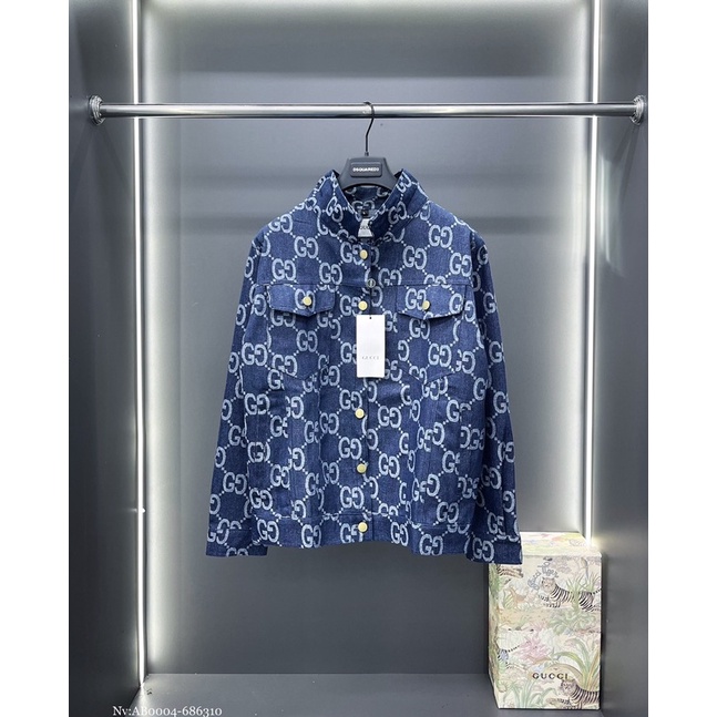 Áo bò Gucci vải bò dày dặn hàng QC cao cấp (Ảnh thật 100%)