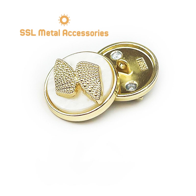 Cúc áo, nút áo kim loại thời trang mới hình tròn dành cho váy đầm, áo sang trọng CD-262 18mm