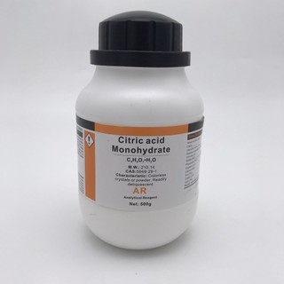 Acid citric C6H8O7 axit citric axit chanh tinh khiết chai khối lượng 500g