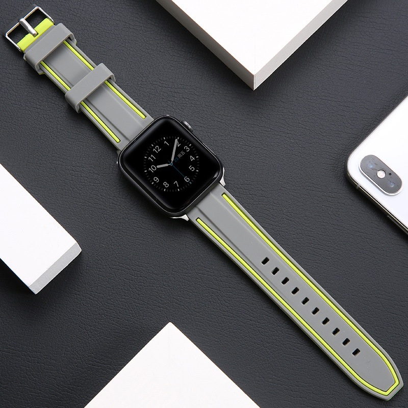 Dây Đeo Silicone Kiểu Dáng Thể Thao Cho Đồng Hồ Thông Minh Apple Watch Series 8 7 iWatch Series 8 7 45mm 41mm 2022 world cup