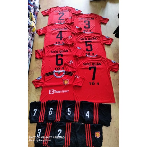 Bồ đồ CLB bao in tên số theo yêu cầu CHAT SHOP LỰA MẪU, SIZE, GỬI NỘI DUNG