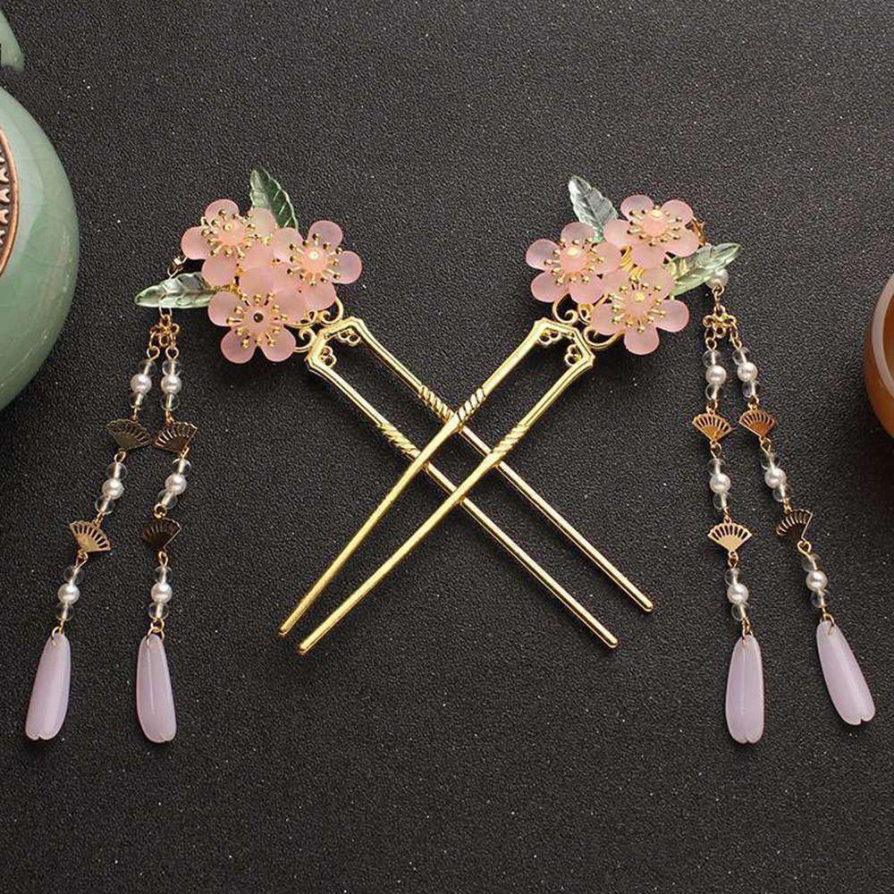 BACK2LIFE Trâm Cài Tóc Hình Chữ U Phong Cách Hán Phục Cổ Điển Cho Nữ