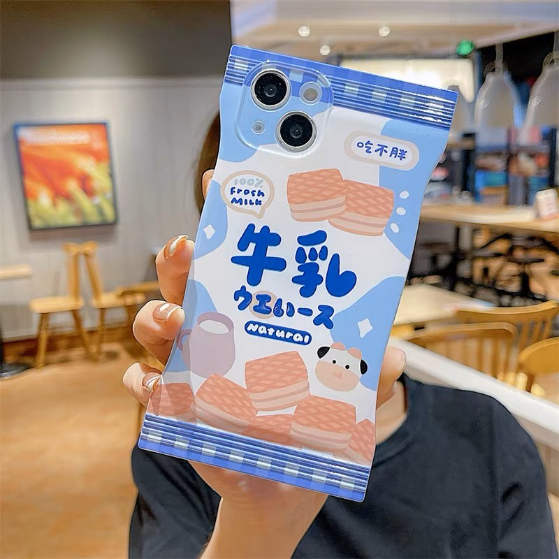 Ốp Điện Thoại Silicon Mềm Hình Bò Sữa / Đậu / Kẹo Cho 6 S6 6S 6splus 7 7plus 8 8plus X xs xsmax 11 12 13 14 Pro / Pro Max - 5020