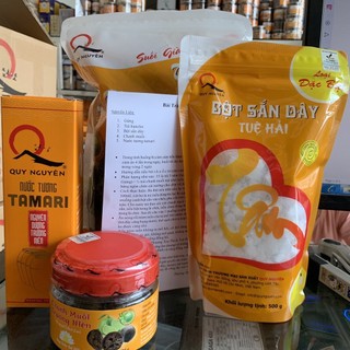 Bài Trà Bình Minh thầy Tuệ Hải Quy Nguyên-(Gừng, trà bancha, sắn dây, chanh muối, tamari)