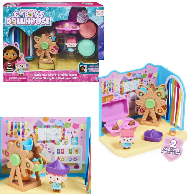 Đồ chơi Gabby Doll house: Phòng chú mèo Hamster cùng phụ kiện