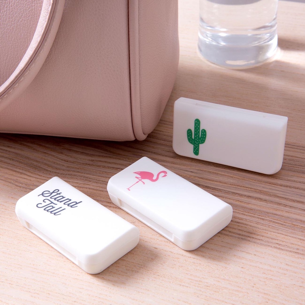 Hộp Chia Thuốc 3 Ngăn Mini, Đựng Thuốc Mang Đi Làm, Đi Du Lịch, Nhỏ Gọn Bỏ Túi, Tiện Dụng, Nhựa An Toàn, Kingler 7122