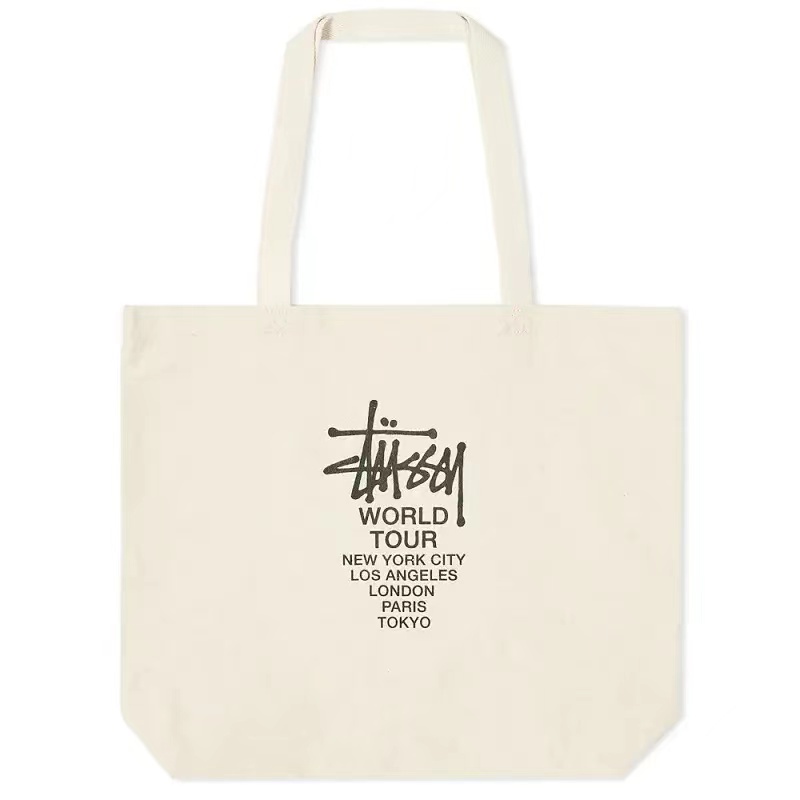 Stussy Túi Vải canvas In Chữ Cá Tính Thời Trang Cho Nam Nữ