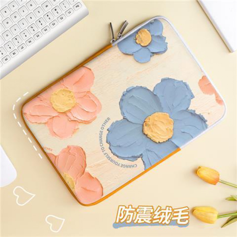 Túi Da PU Đựng Máy Tính Bảng 14-inch 15.6-inch 12-inch Thiết Kế Đơn Giản Chống Rơi Cho Nữ