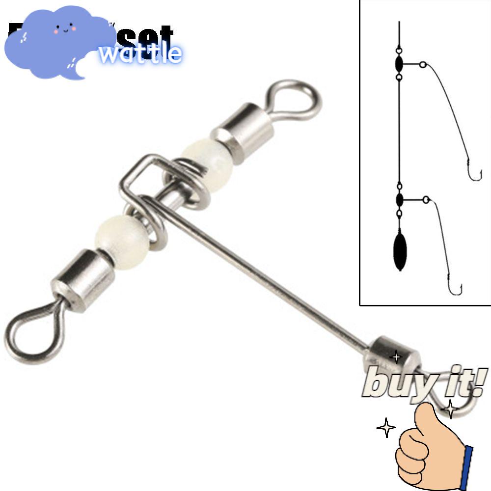 Set 5 Phụ Kiện Câu Cá Hình Chữ T Bằng Đồng Thau Phát Quang