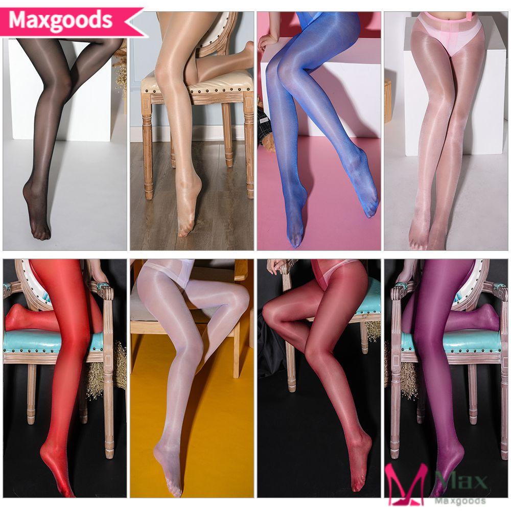 Quần Tất Dài Mỏng Sáng Bóng Không Đường May Hở Đáy Quyến Rũ