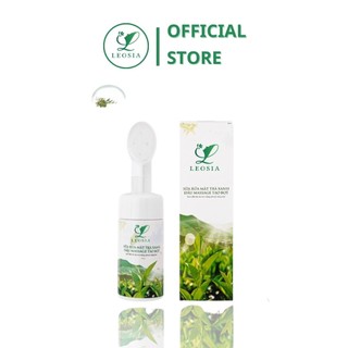 Sữa rửa mặt Trà Xanh LEOSIA giúp da sạch thoáng ngừa mụn trắng da 100ml