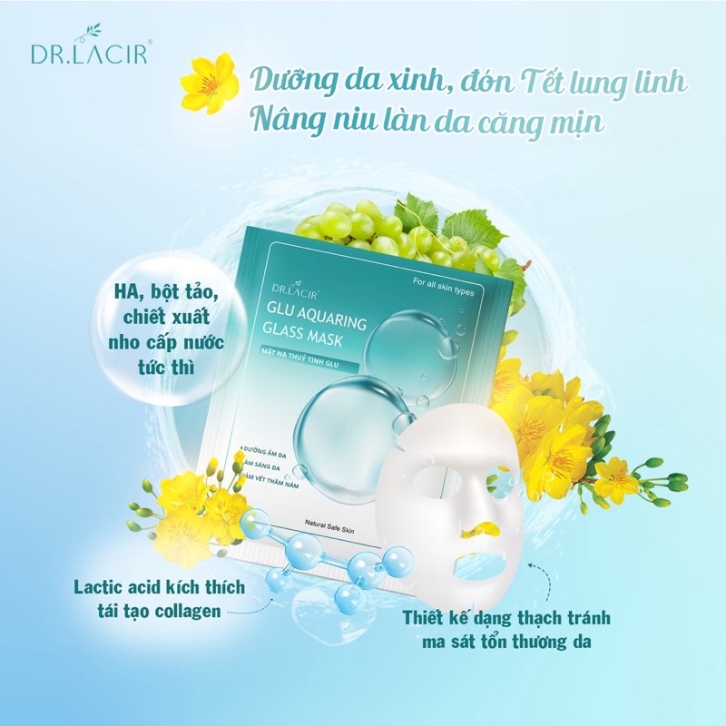 Hộp 6 miếng - Mặt Nạ Thuỷ Tinh Dr.Lacir