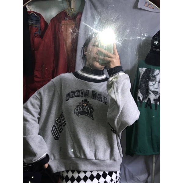 Sweater phối cổ len 2hand