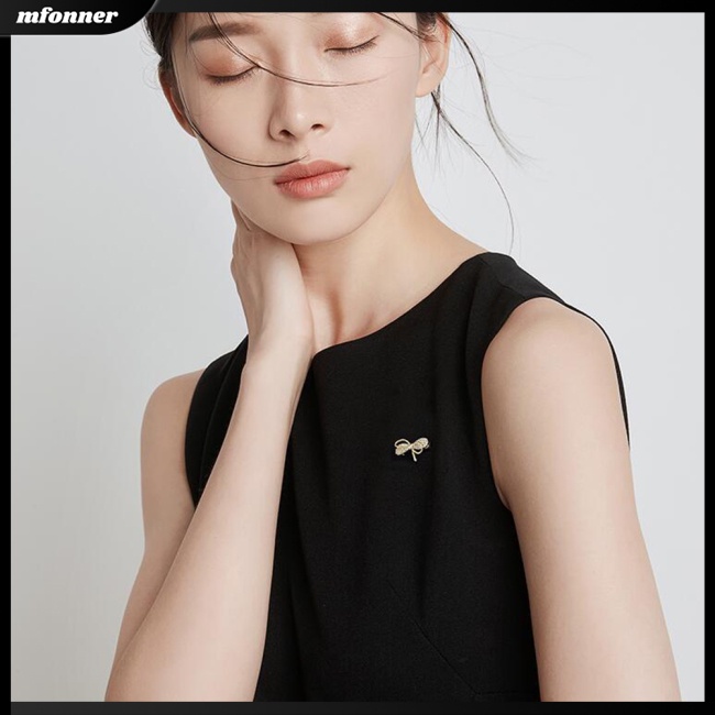 Ghim Cài Áo Hình Nơ Đính Đá Thời Trang Cho Nữ
