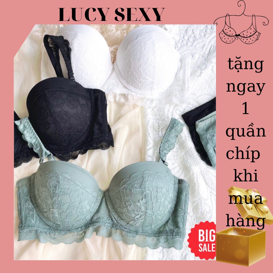 BÔ ĐỒ LÓT SECRET 💥 FEESHIP + MÃ GIẢM GIÁ💥 set nội y cup ngang ren bèo có gọng mút nhẹ thoáng mát ,phom ngực siêu đẹp.