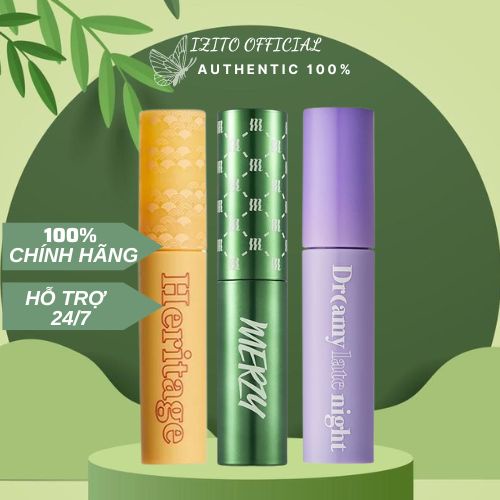 Son Merzy V6 Vỏ xanh lá / Son kem siêu lì, siêu mịn Hàn Quốc Merzy The First Velvet Tint (V6 Green, V25, V27)