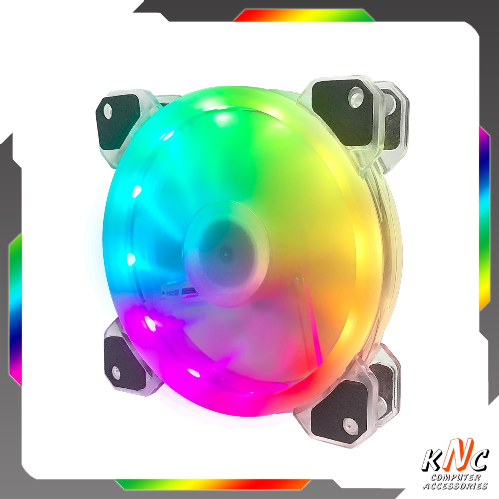 Quạt Tản Nhiệt Máy Tính K5 Fan Case Kích Thước 12cm Led RGB Đồng Bộ Hub Quạt Coolmoon