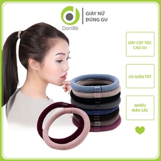 Bộ 10 dây thun buộc tóc dành cho người lớn, buộc tóc loại dày - Doni - DOPK265