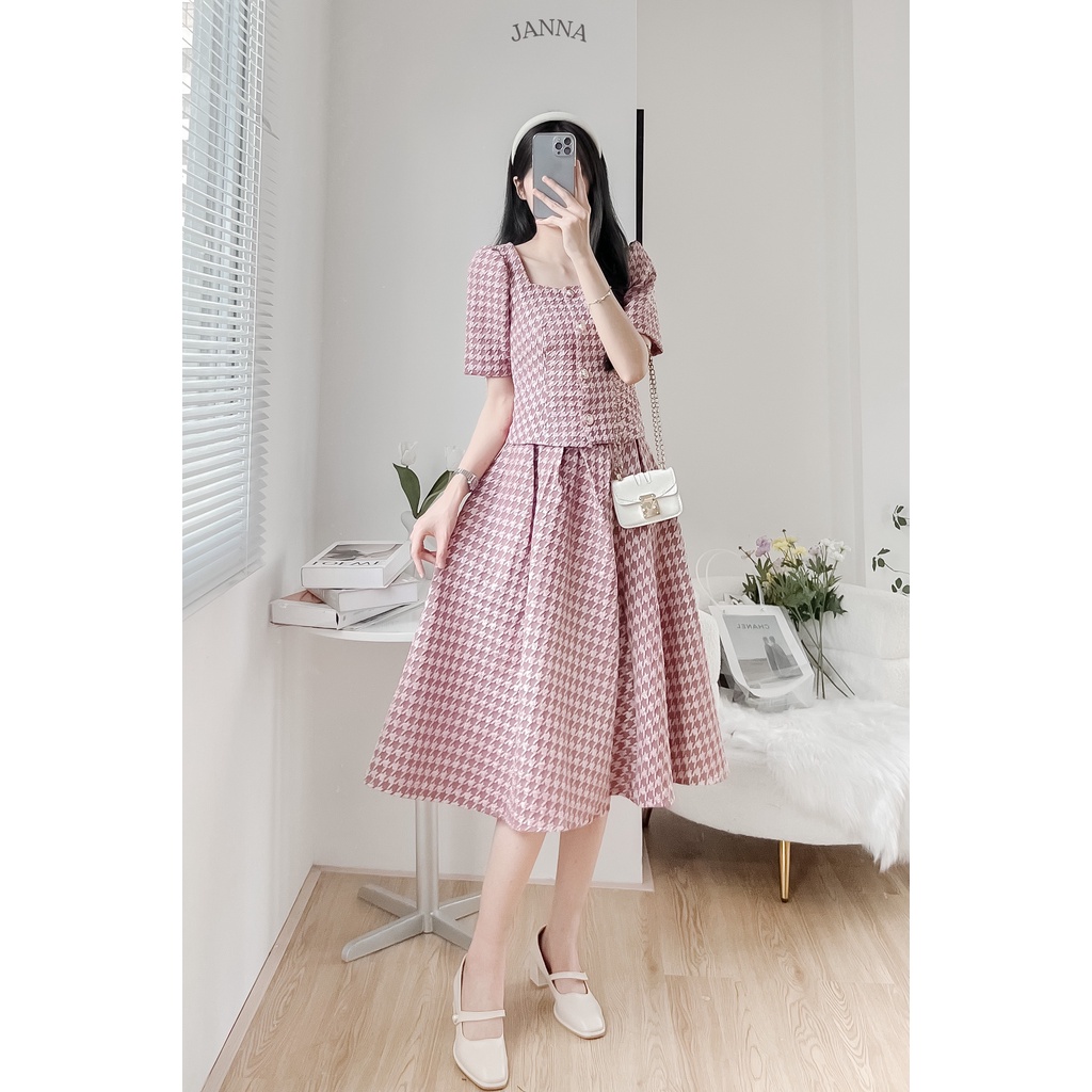 Set váy tiểu thư Ulzzang 2 món cao cấp - MS05 - Janna house