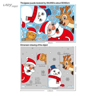 [ FAST SHIPPING ]Decals Christmas Stickers Electrostatic Environmentally Friendly Removable
