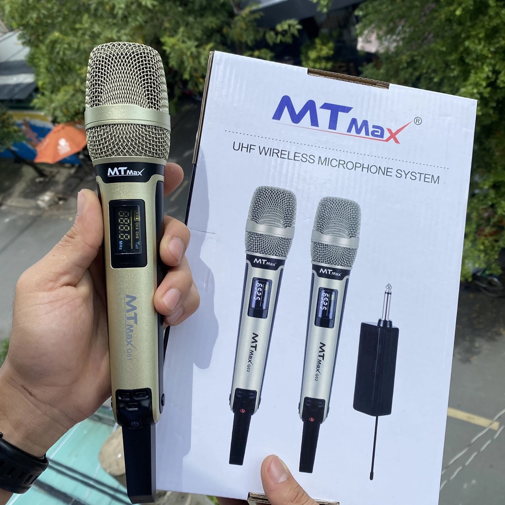 Mic Karaoke - Micro Không Dây MTMAX Q01 Cao Cấp Chuyên Dùng Cho Karaoke - Mic Hát Karaoke Chuyên Nghiệp