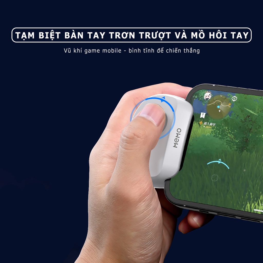 Tay cầm Memo MB01 chơi game điện thoại bluetooth - Joystick chơi game liên quân pubg