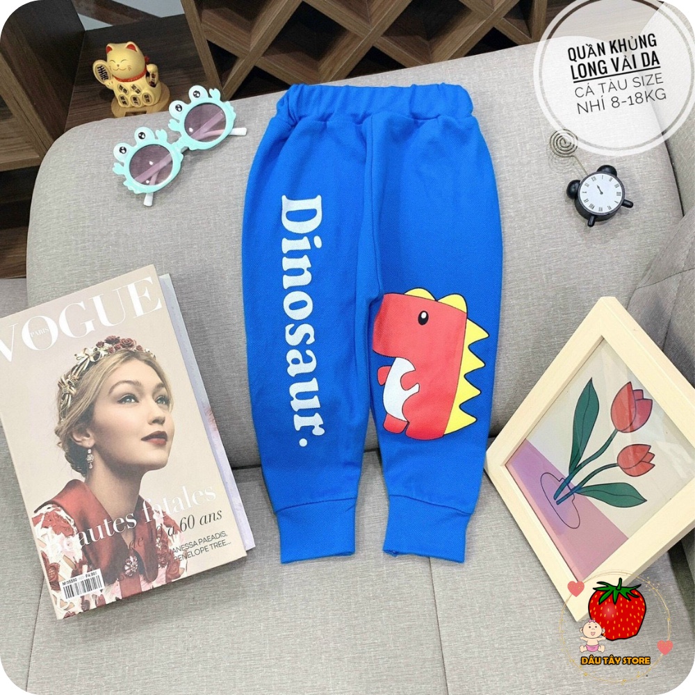 Quần nỉ bông cao cấp thu đông dày mềm mịn Hàn Quốc dành cho bé trai bé gái siêu đẹp từ 8 - 20kg DT6262