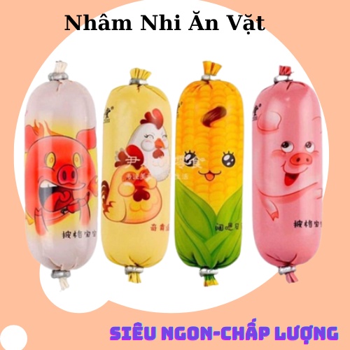 Xúc Xích Mini 4 Vị (heo, heo cay, gà, ngô)