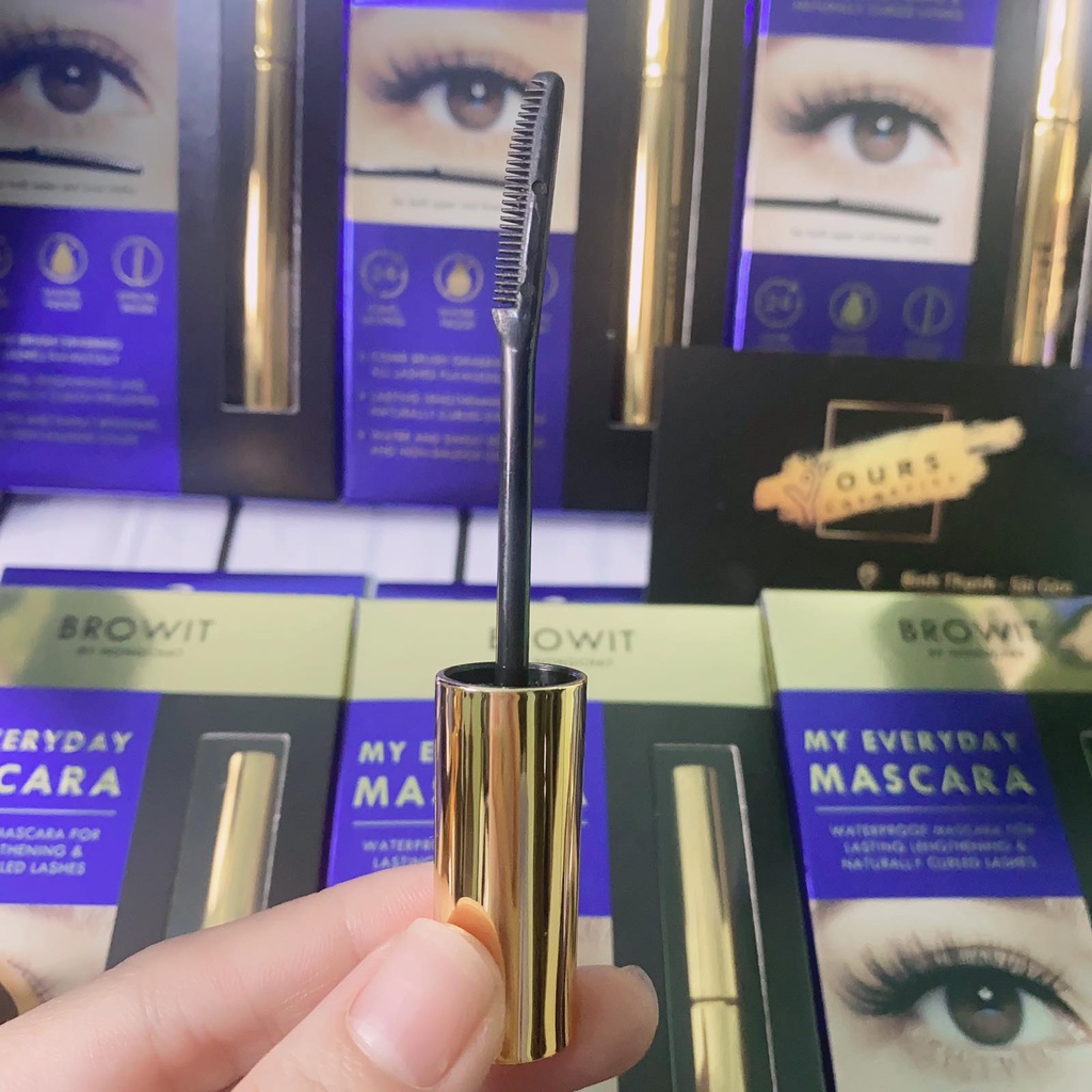 Mascara NongChat Browit Làm Dày va Dài Mi - Chuốt Mi Làm Dày và Dài Mi NongChat Browkit - Nongchat Mascara