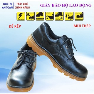 Giày bảo hộ lao động ABC đế kếp,mũi thép,chống đinh,chống dầu,chống tai nạn-Chất lượng cao
