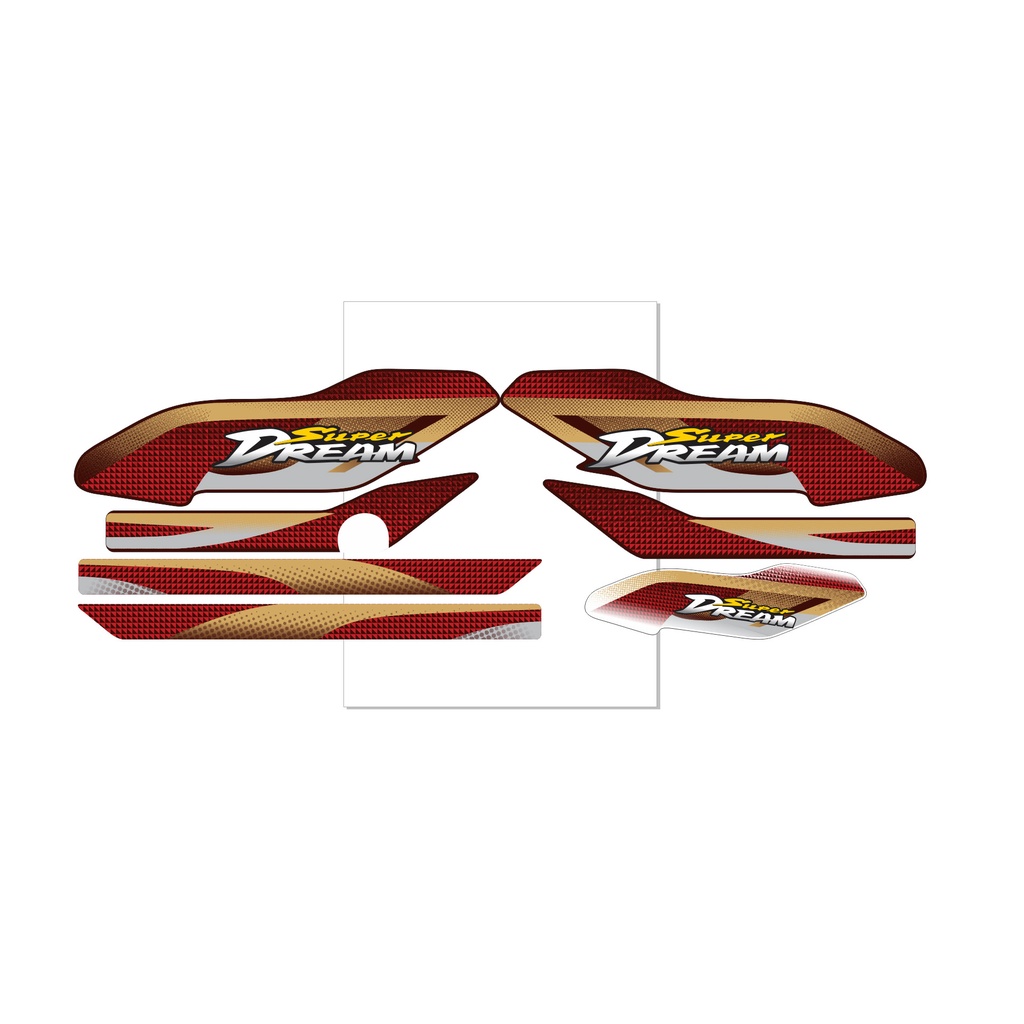 Tem rời supper dream, decal 3 lóp