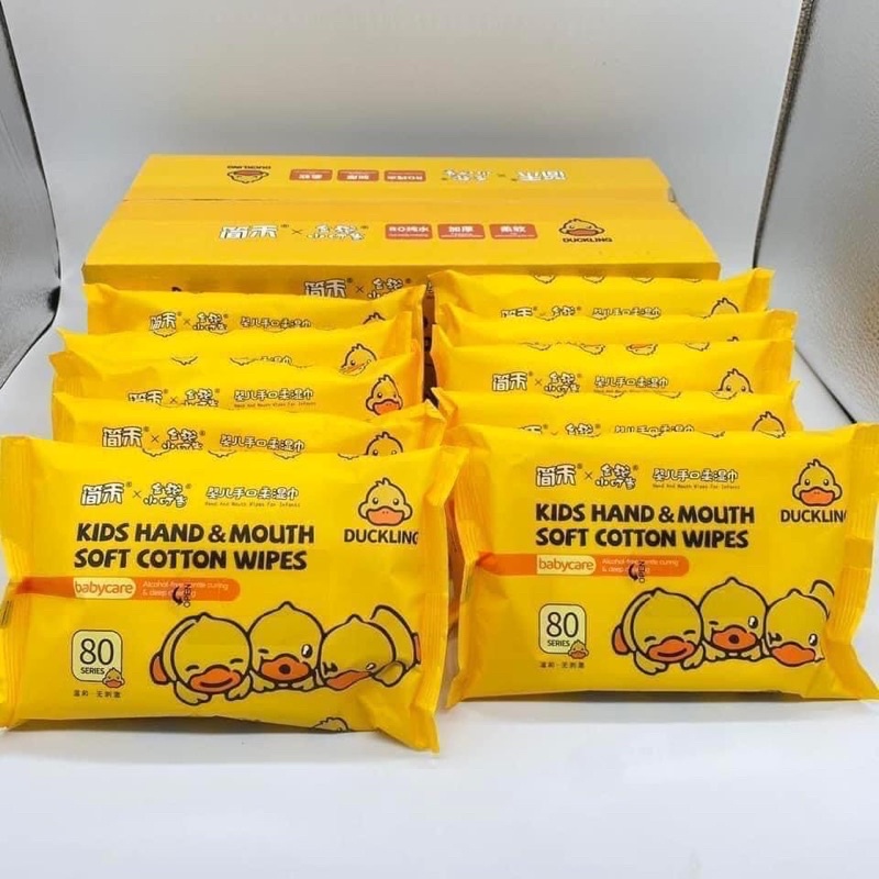 Khăn ướt vịt vàng