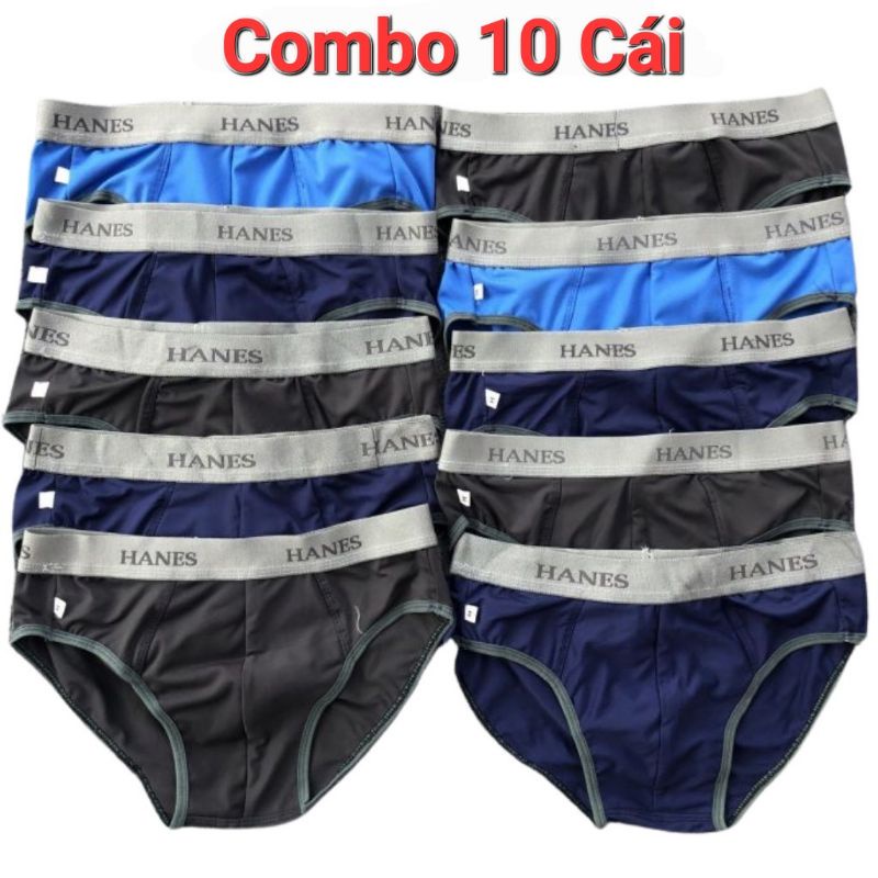 Combo 10 Quần Sịp Nam Nhiều Lưng Chất Vải Cotton Kháng Khuẩn Thấm Hút Và Co Dãn Tốt