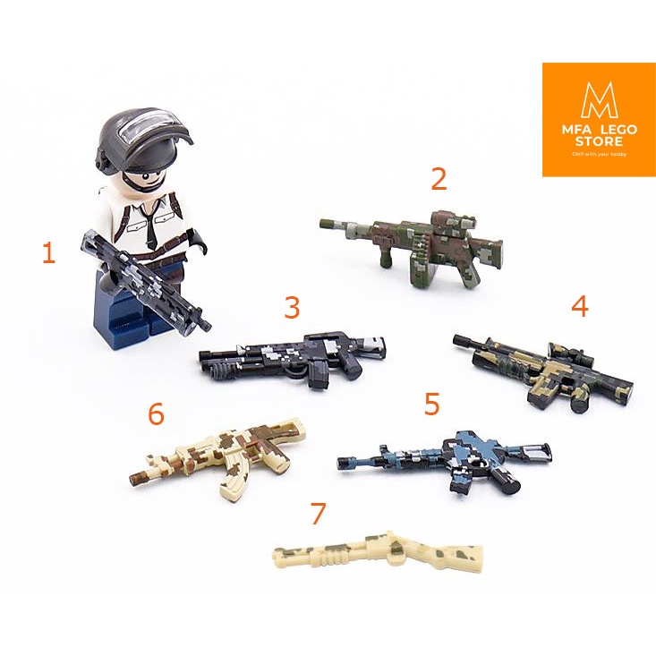 Đồ chơi lắp ráp swat army , mô hình đồ chơi - Tổng hợp vũ khí đặc biệt (1 khẩu)