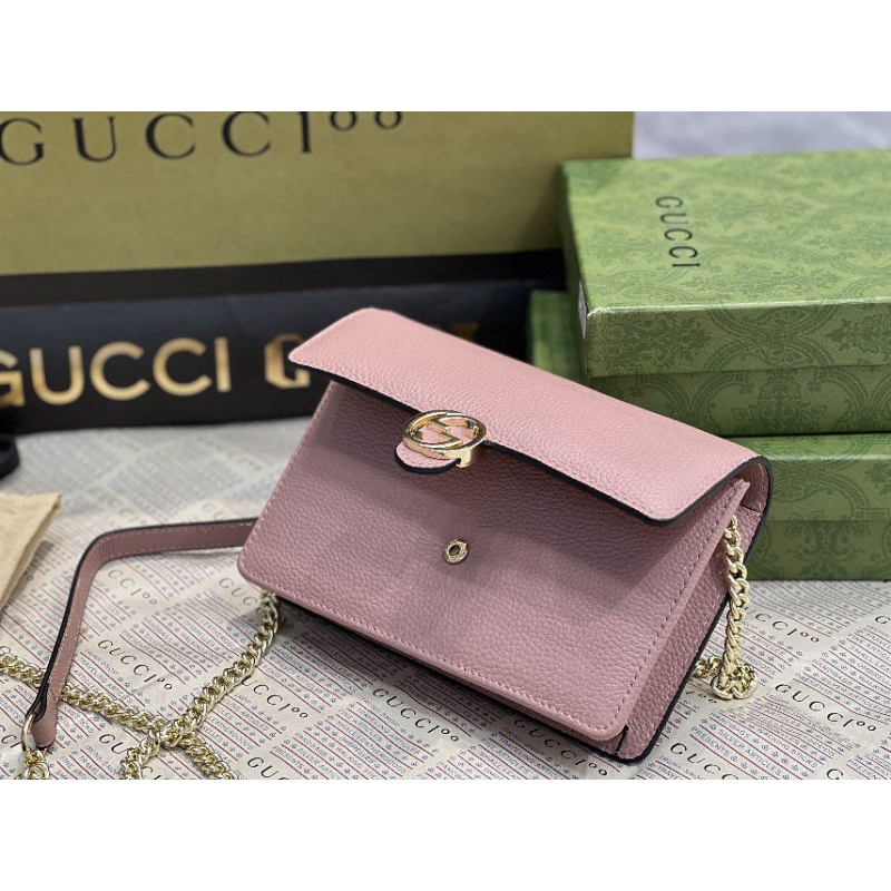 Túi đeo chéo nữ Woc da bò sz19cm phom chuẩn logo rõ nét fullbox hãng