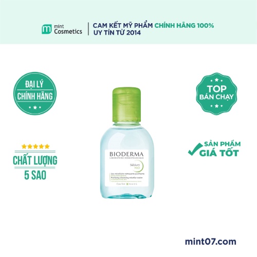 Nước tẩy trang Bioderma Sebium H20 Xanh Lá 100ml